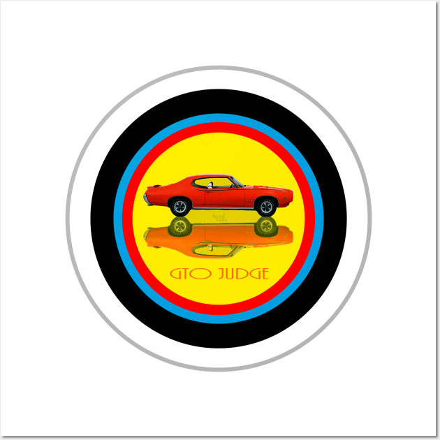 Pontiac GTO Judge on target Wall Art by AaaahEeeekStudio